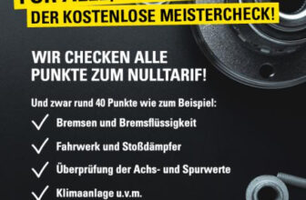 Vergölst Gratis Kfz-Meistercheck vom 01.03. bis zum 31.03.2023