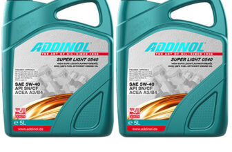 Addinol SUPER LIGHT 0540 5W40 5W-40 2x 5 Liter (10 L) Made in Germany